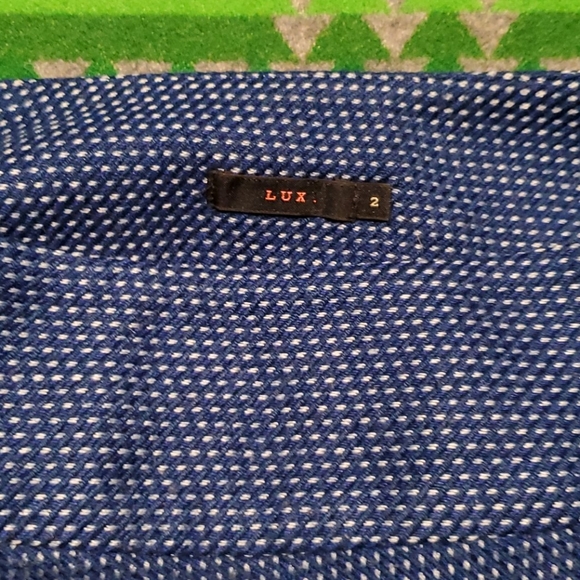 Lux Blue Knit Mini Skirt - Picture 3 of 3